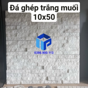 đá ghép trắng muối 10x50
