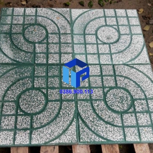 Gạch Vỉa Hè 40x40 Terrazzo Mắt Nai Xanh