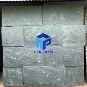 ĐÁ XANH HẢI DƯƠNG LỒI 10×20 ỐP TƯỜNG TRANG TRÍ
