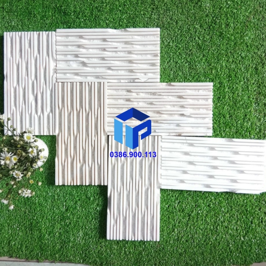 đá răng lược trắng sữa 10x20