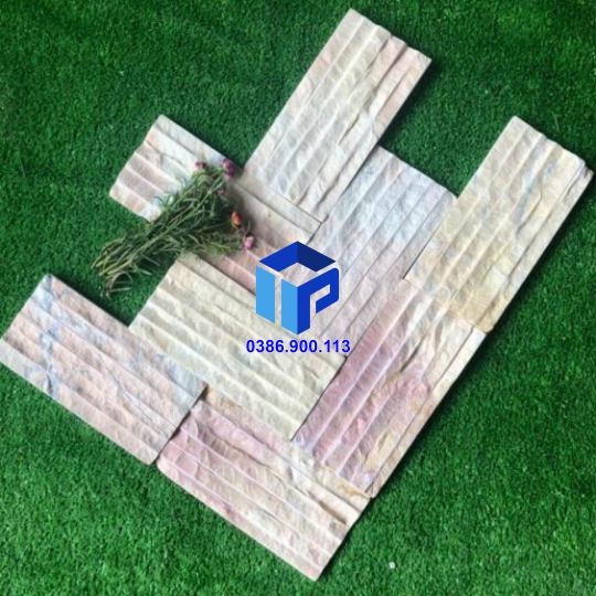 ĐÁ CHẺ HỒNG 10×20 ỐP TƯỜNG TRANG TRÍ