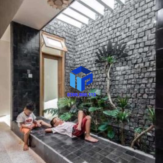 ĐÁ CUBIC BAZAN XANH ĐEN 10X10X5