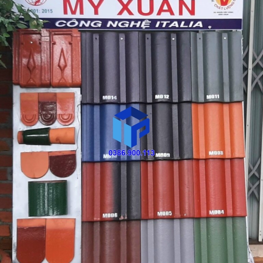 Ngói xi măng màu mỹ xuân