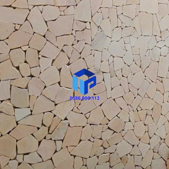 Đá rối vàng, đá chẻ vàng ốp tường