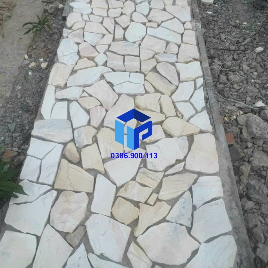 Đá rối vàng, đá chẻ vàng ốp tường