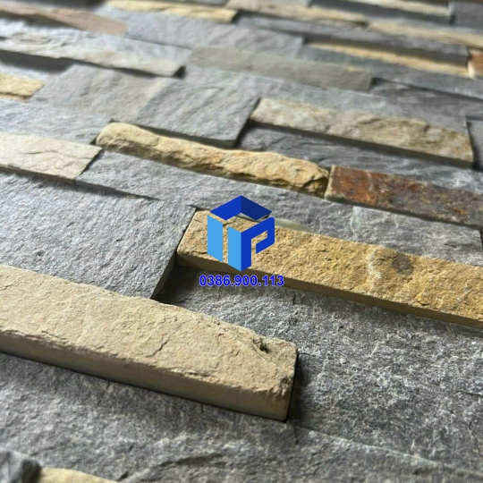 ĐÁ GHÉP XANH VÀNG ỐP TƯỜNG TRANG TRÍ