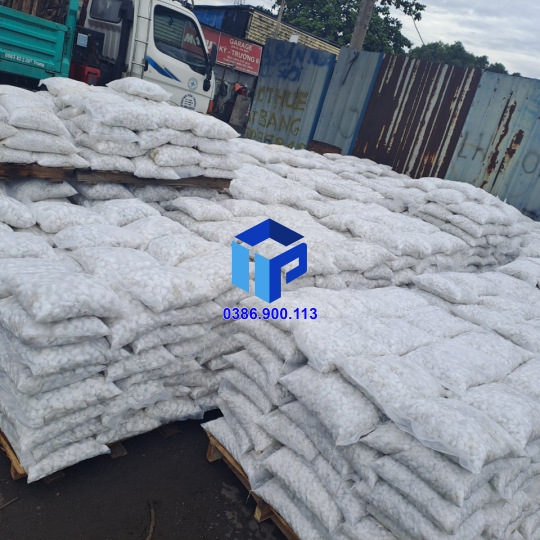 sỏi trắng quay tròn tự nhiên 