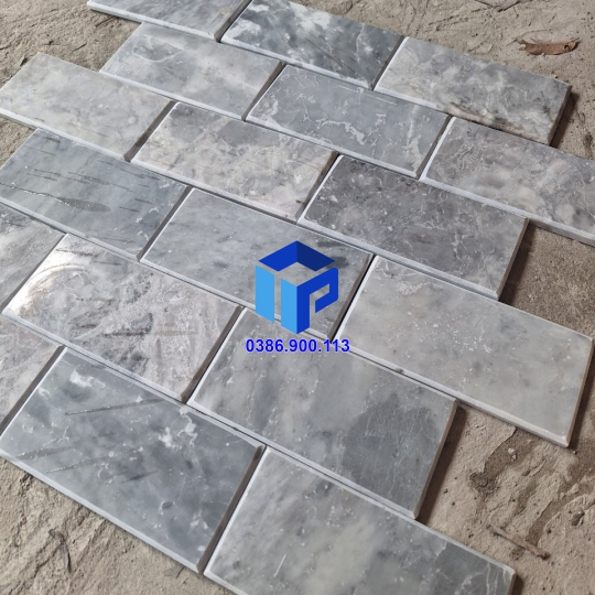 ĐÁ XÁM XANH NGỌC MÀI BÓNG 15×30 ỐP TƯỜNG