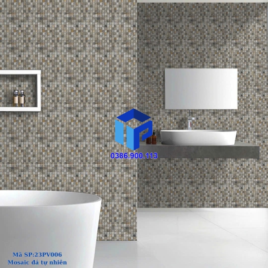 Đá Mosaic Tự Nhiên  vàng bông